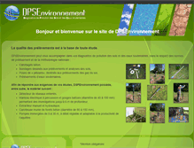 Tablet Screenshot of dpsenvironnement.fr